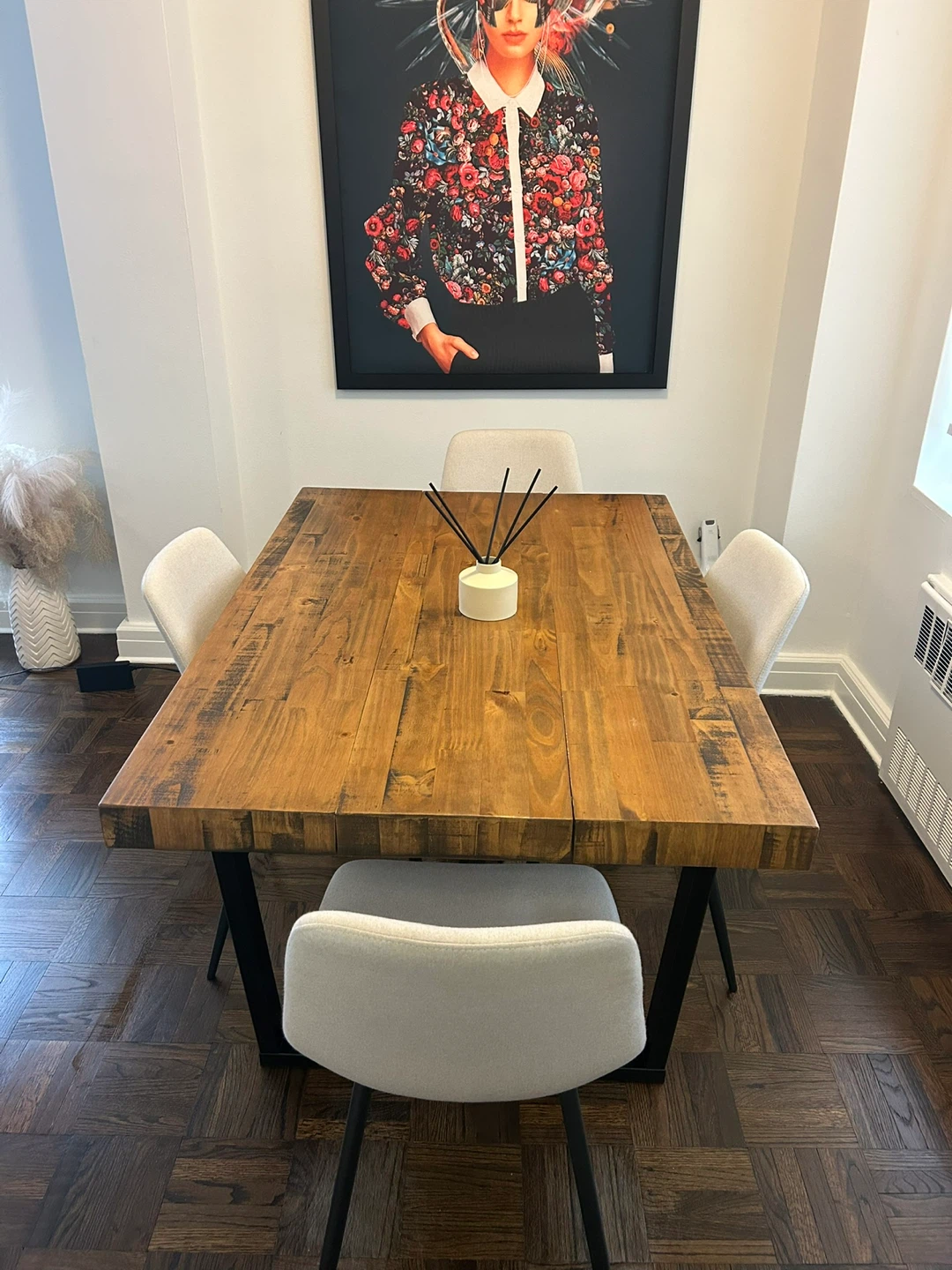 Wooden Dining Table with 4 Chairs - photo 5