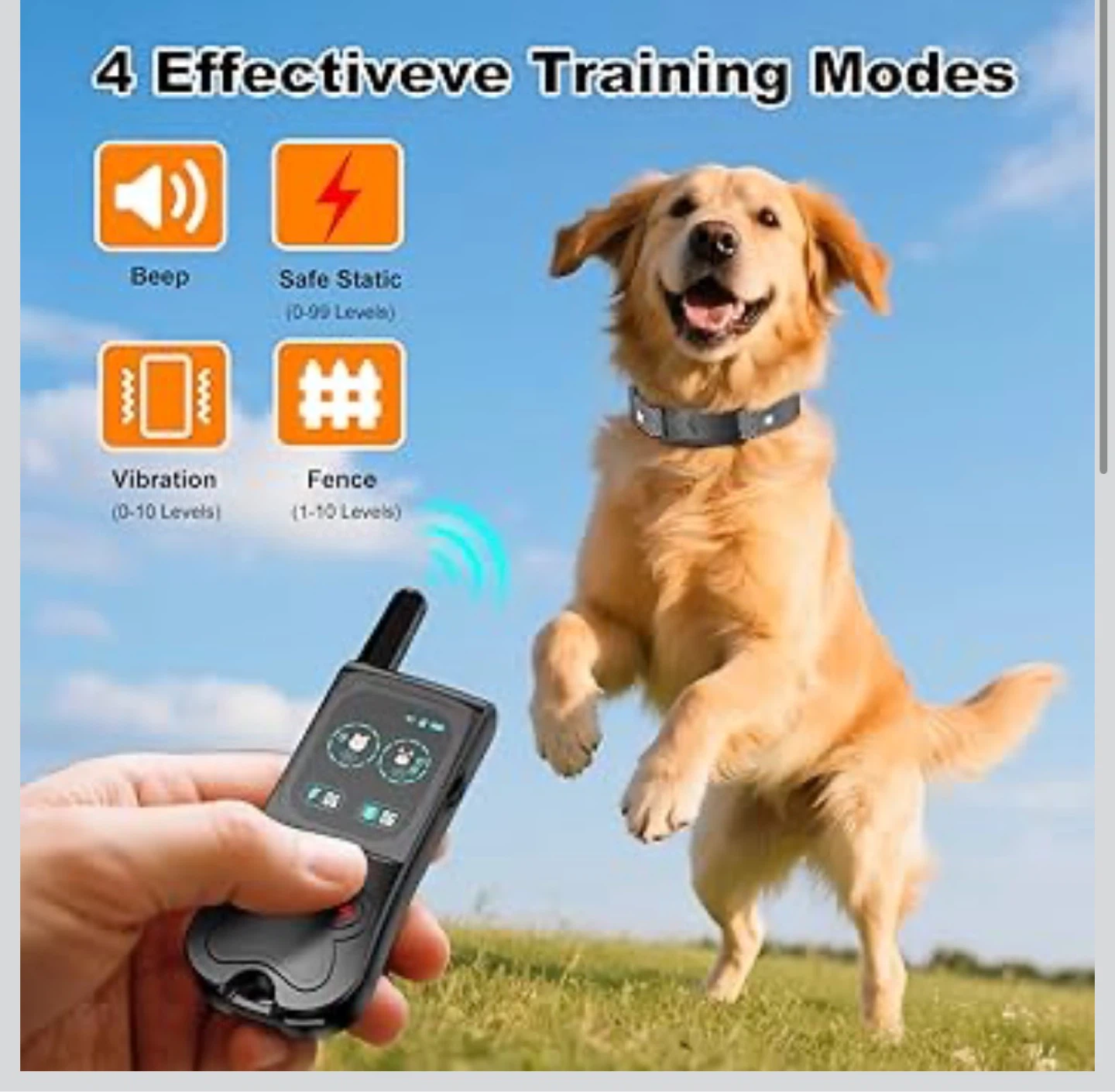 Wireless Dog Fence System with 2 Training Collars D60 - photo 2