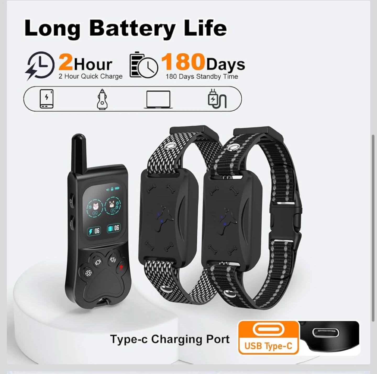 Wireless Dog Fence System with 2 Training Collars D60 - photo 4
