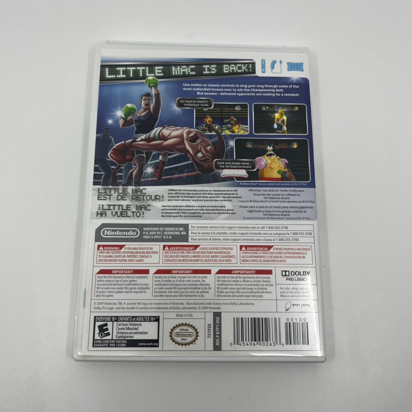 Punch Out!! For Nintendo Wii - photo 3