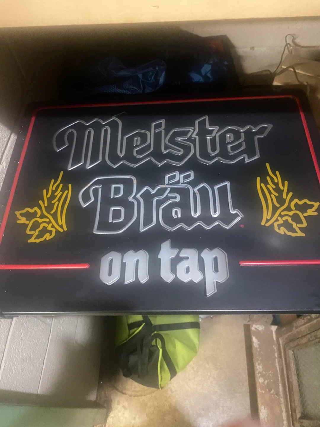Meister Bräu On Tap Sign