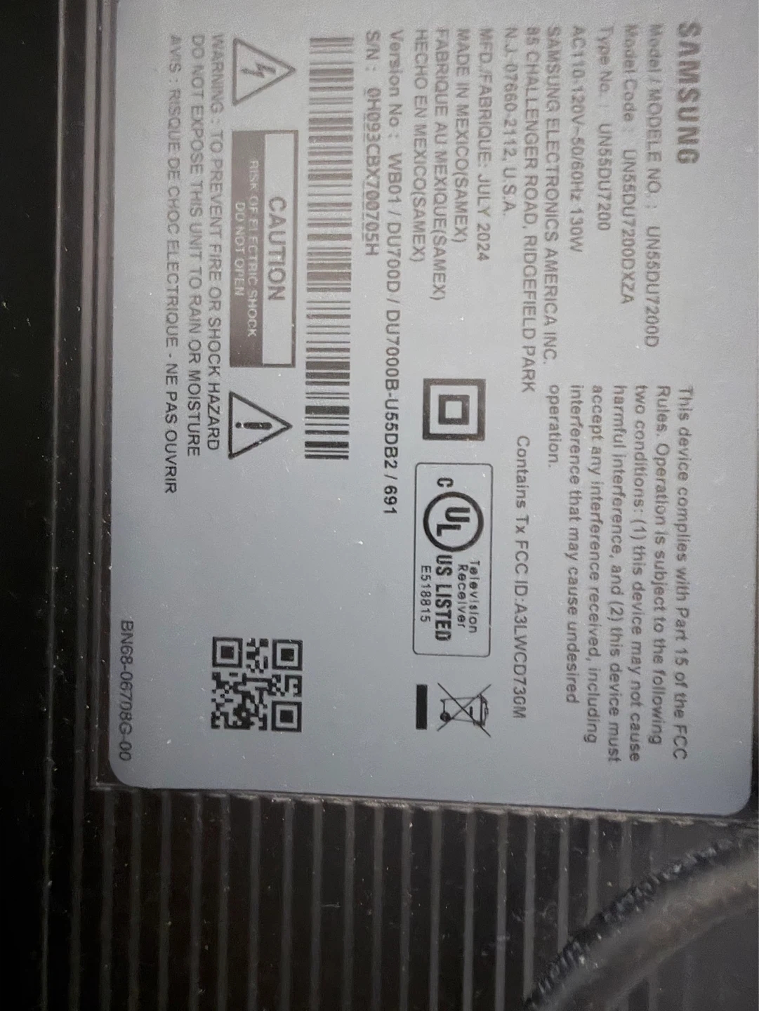 Samsung 55-inch LED TV UN55DU7200 - photo 3