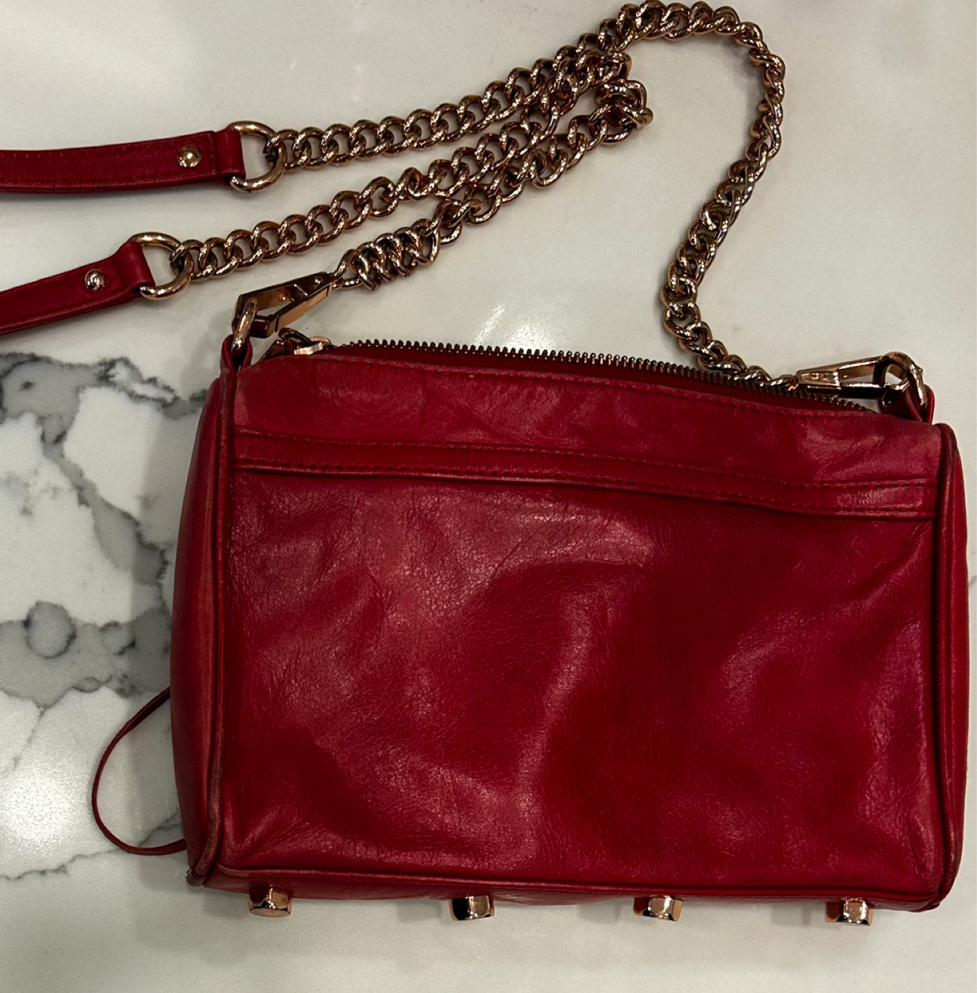 Rebecca Minkoff Red Leather MAC Crossbody Bag - photo 2
