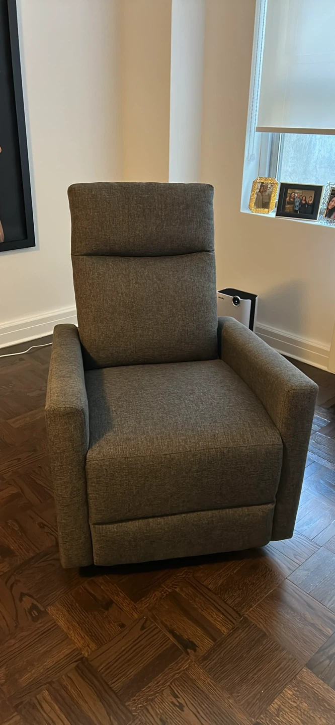 Gray Swivel Recliner Chair - photo 3