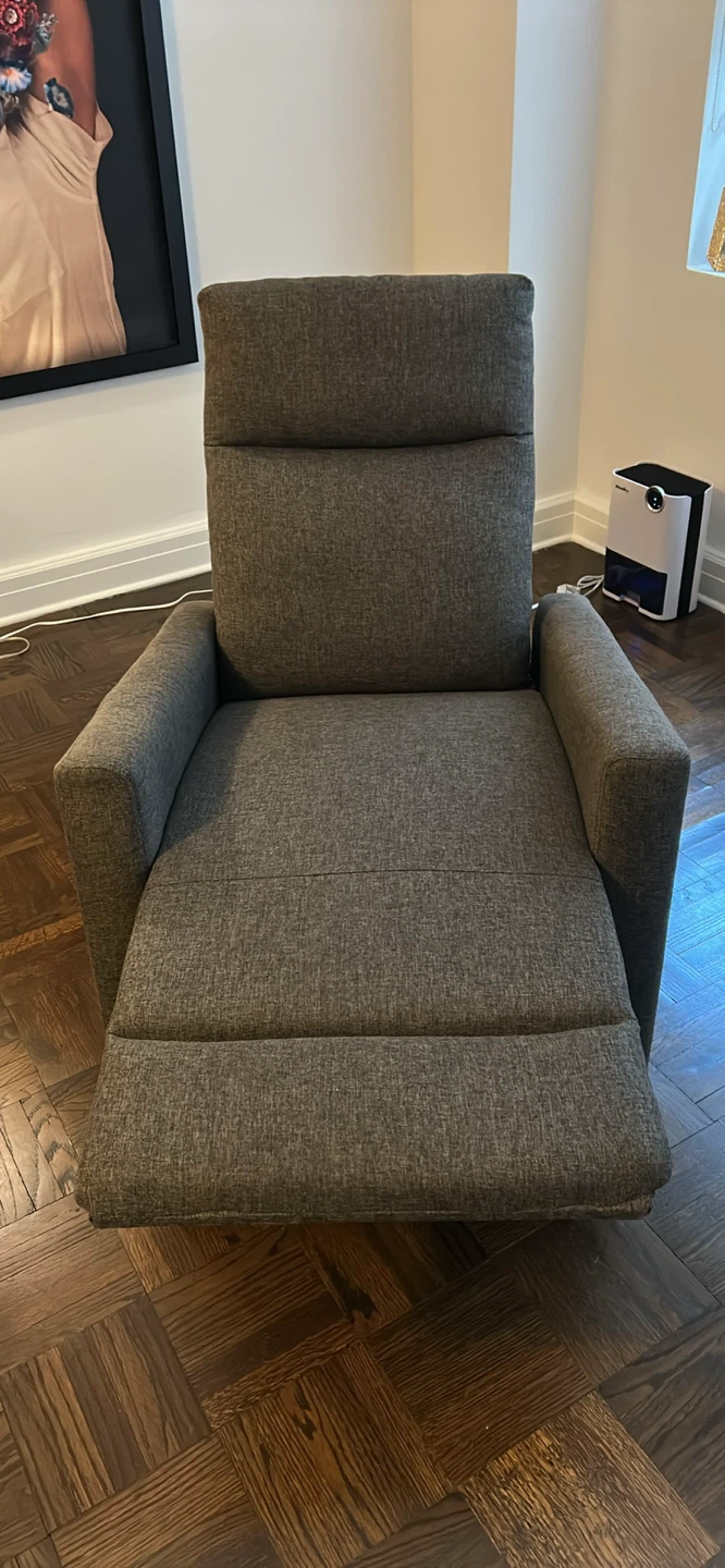 Gray Swivel Recliner Chair - photo 2