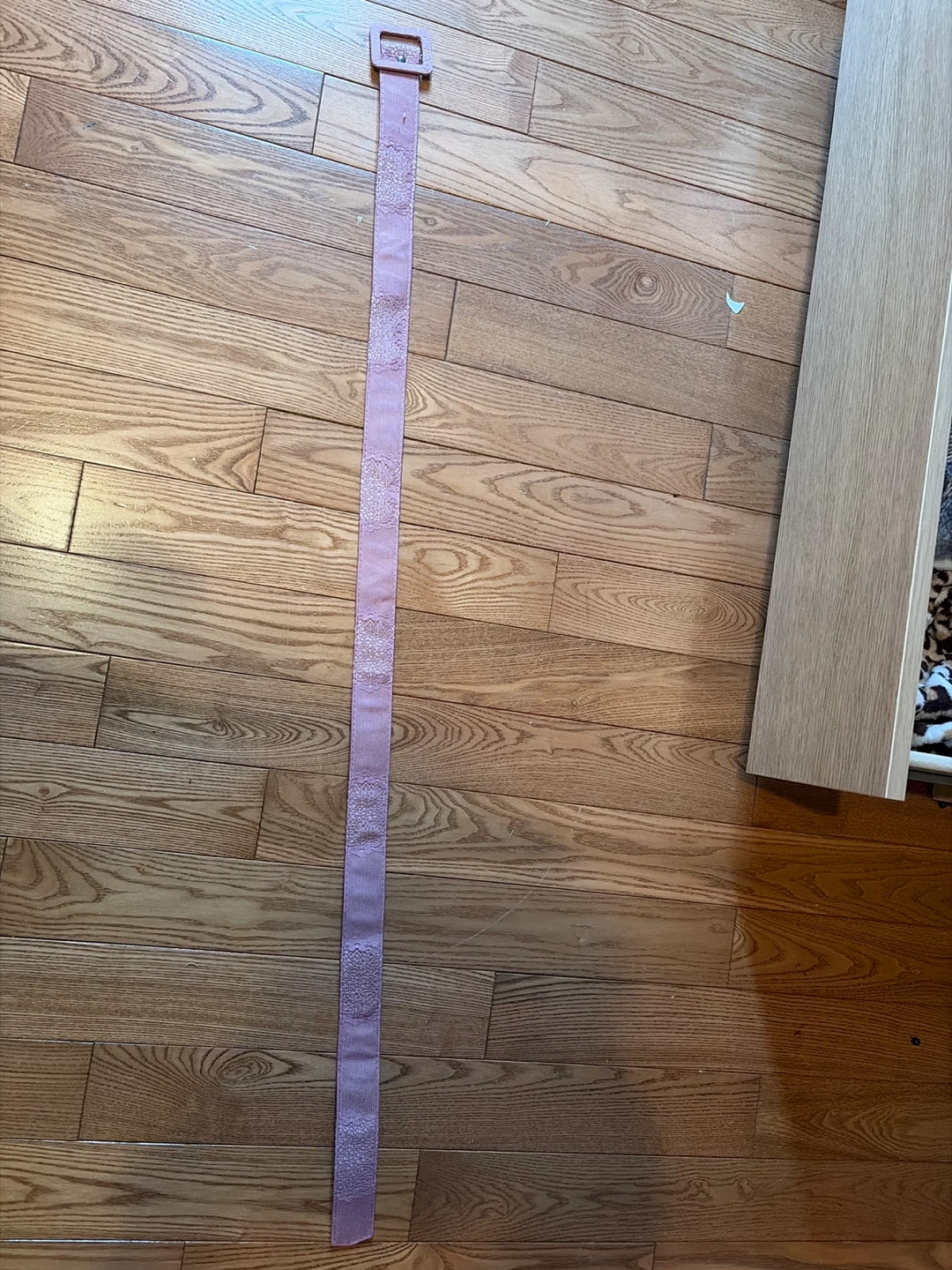 Pink Belt with Square Buckle