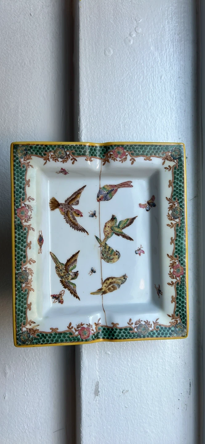 Decorative Ceramic Trinket Dish with Birds - photo 2