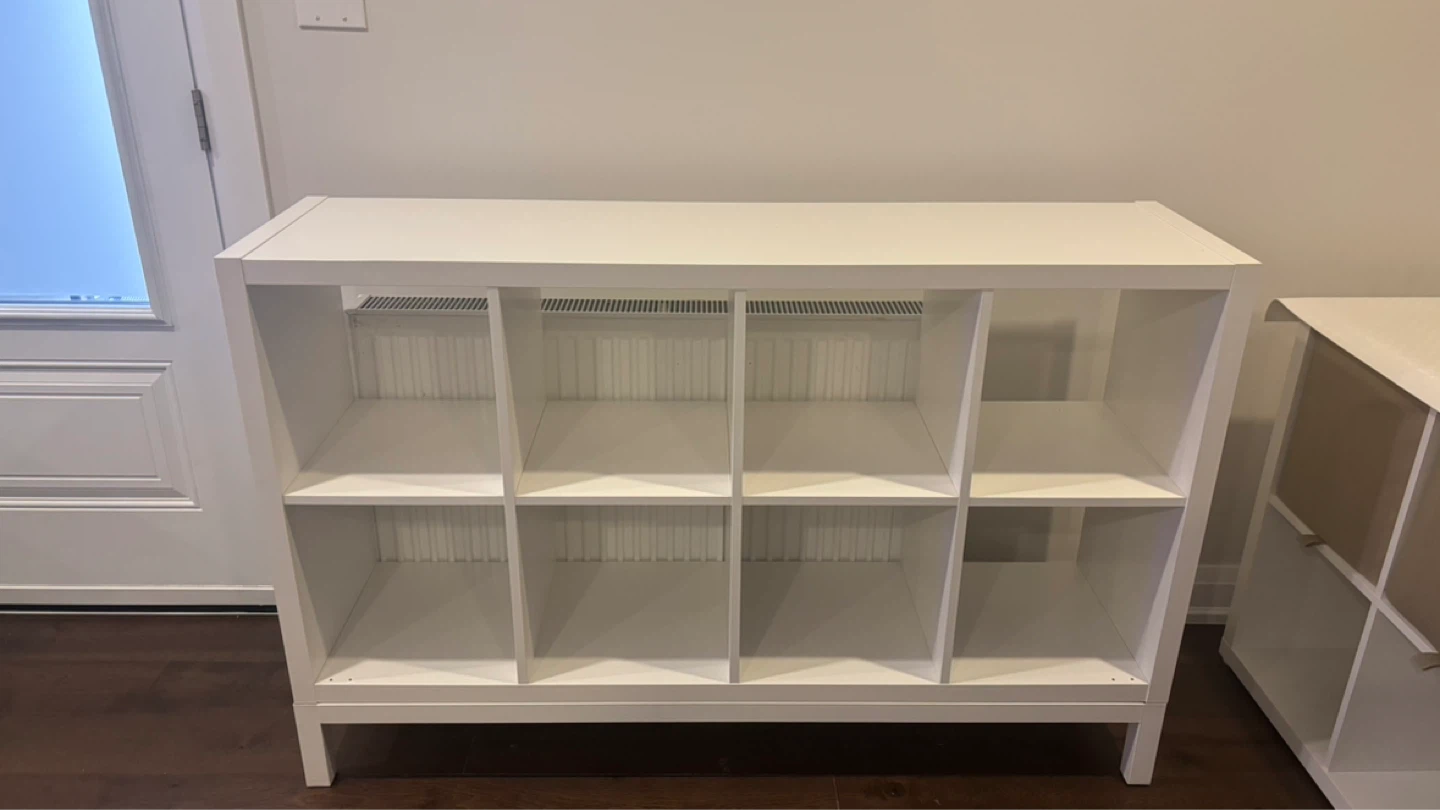 White 8-Cube Storage Unit IKEA - photo 2