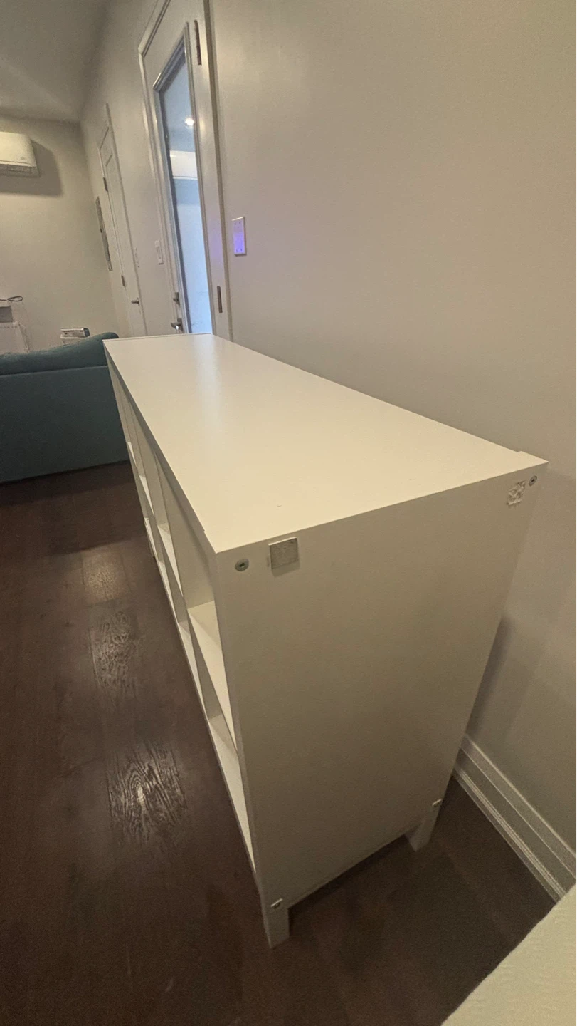 White 8-Cube Storage Unit IKEA - photo 5