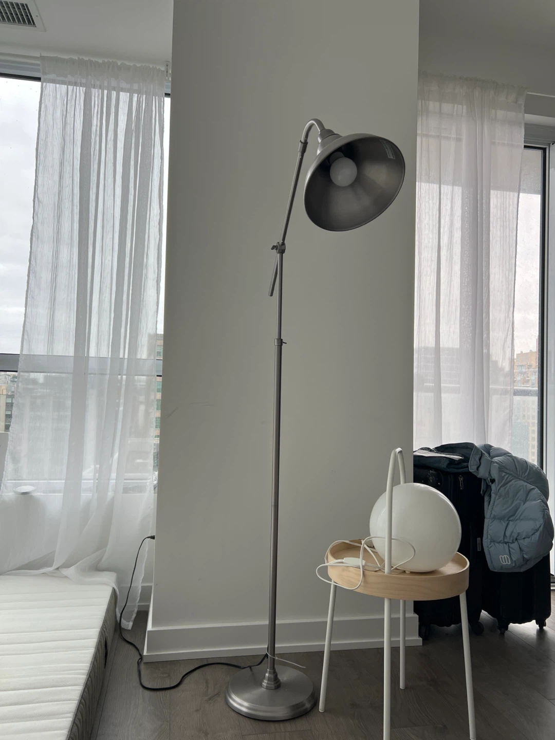 IKEA ANKARSPEL Floor/Reading Lamp - Pewter Effect