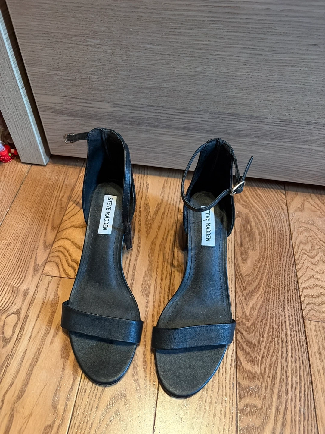 Steve Madden Black Heeled Sandals