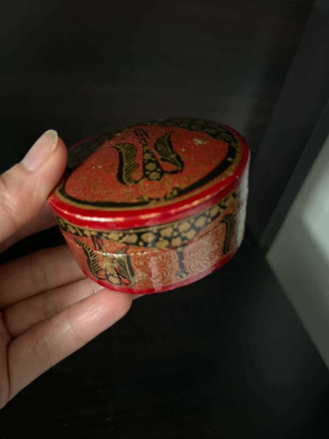Handmade Kashmir Wooden Trinket Box - photo 4