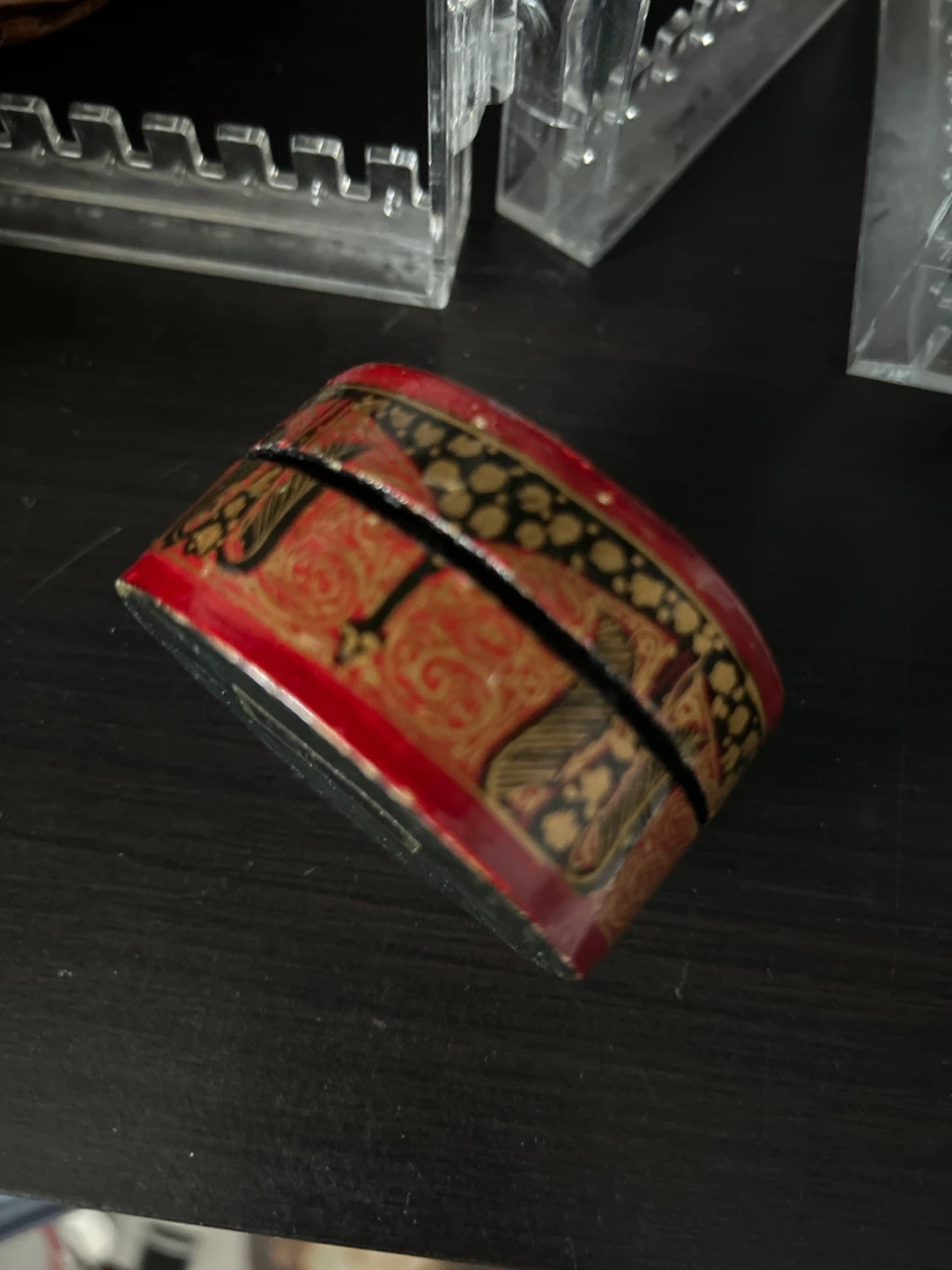 Handmade Kashmir Wooden Trinket Box - photo 3