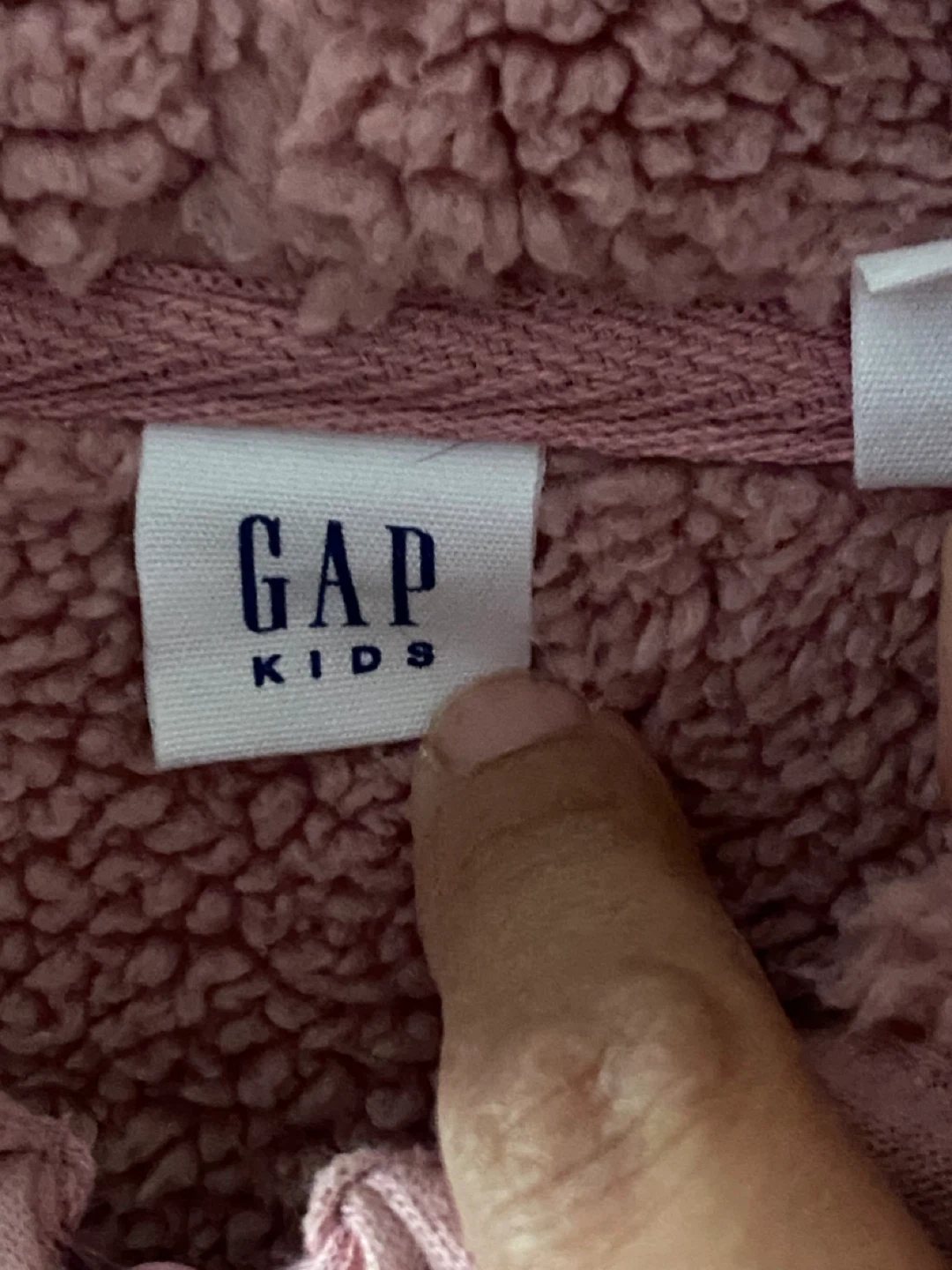 🌱Gap Kids Pink Sherpa Lined Zip-Up Hoodie XXL (14-16) - photo 3
