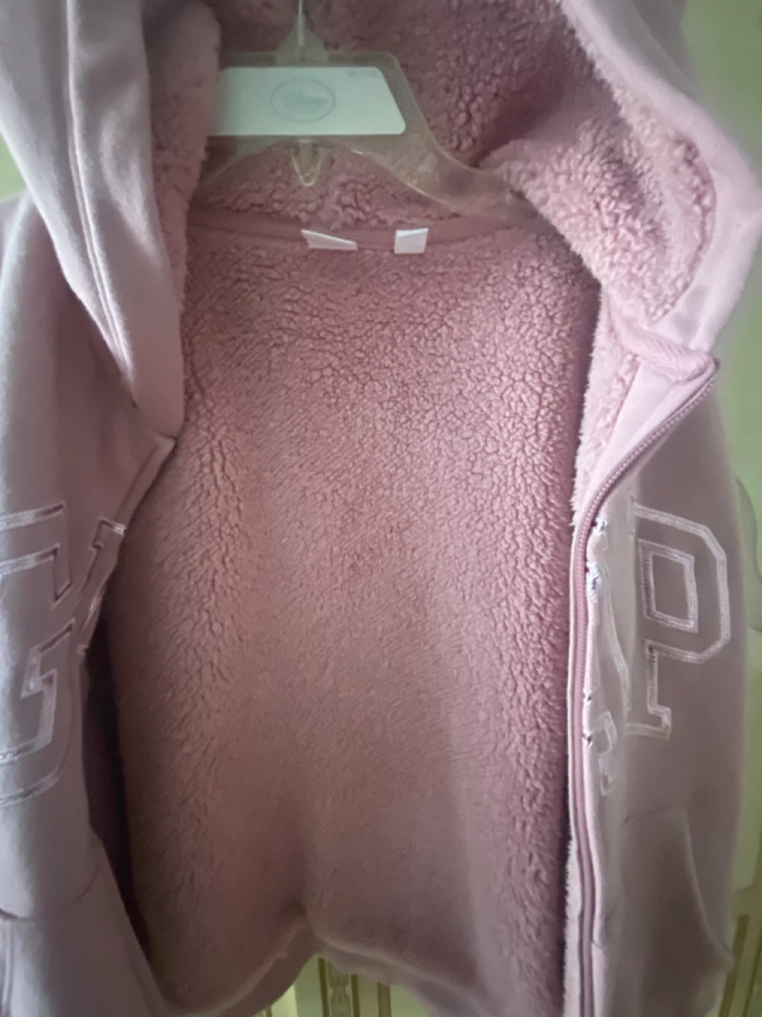 🌱Gap Kids Pink Sherpa Lined Zip-Up Hoodie XXL (14-16) - photo 5
