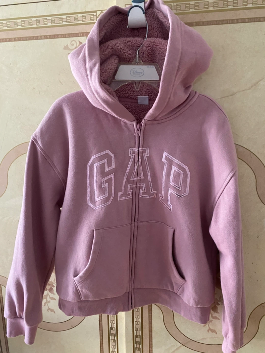 🌱Gap Kids Pink Sherpa Lined Zip-Up Hoodie XXL (14-16)
