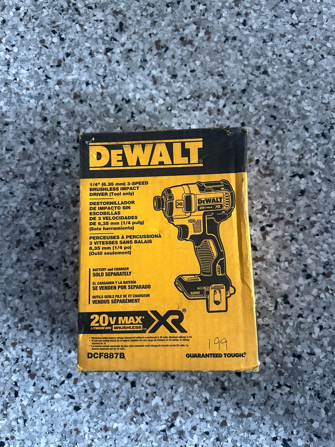 DEWALT DCF887B 1/4" 3-Speed Brushless Impact Driver