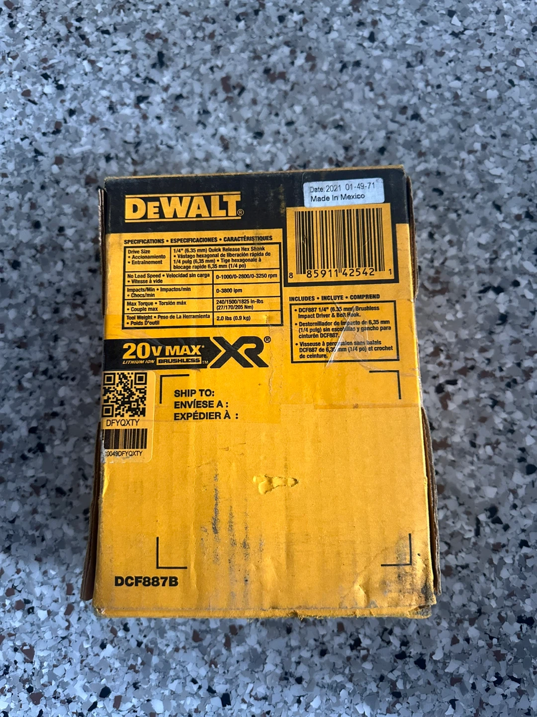 DEWALT DCF887B 1/4" 3-Speed Brushless Impact Driver - photo 4