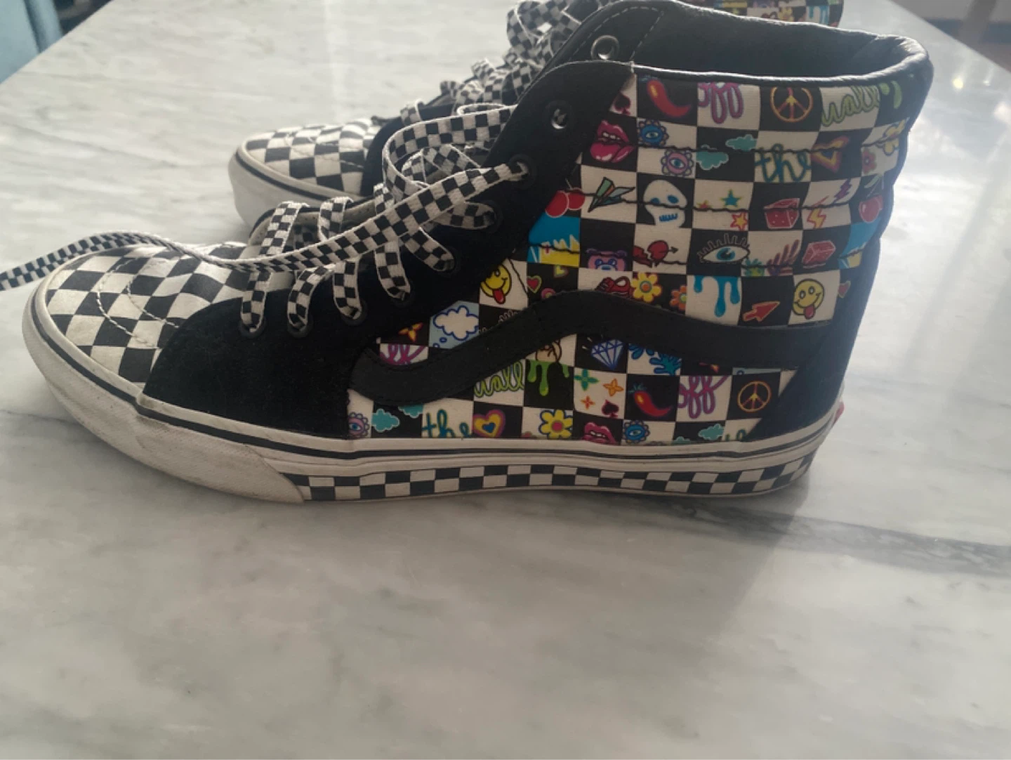 Vans Sk8-Hi High-Top Sneakers - Multi-Coloured Graphics