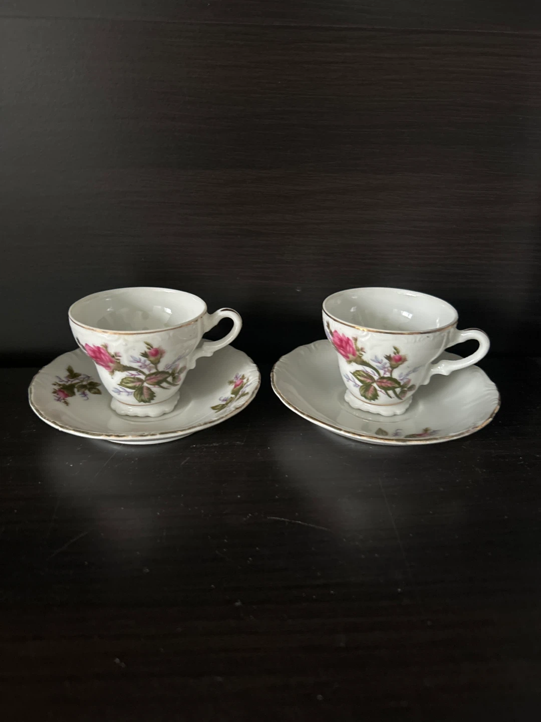 Set of 2 Vintage Cups and Saucers - Made in Japan