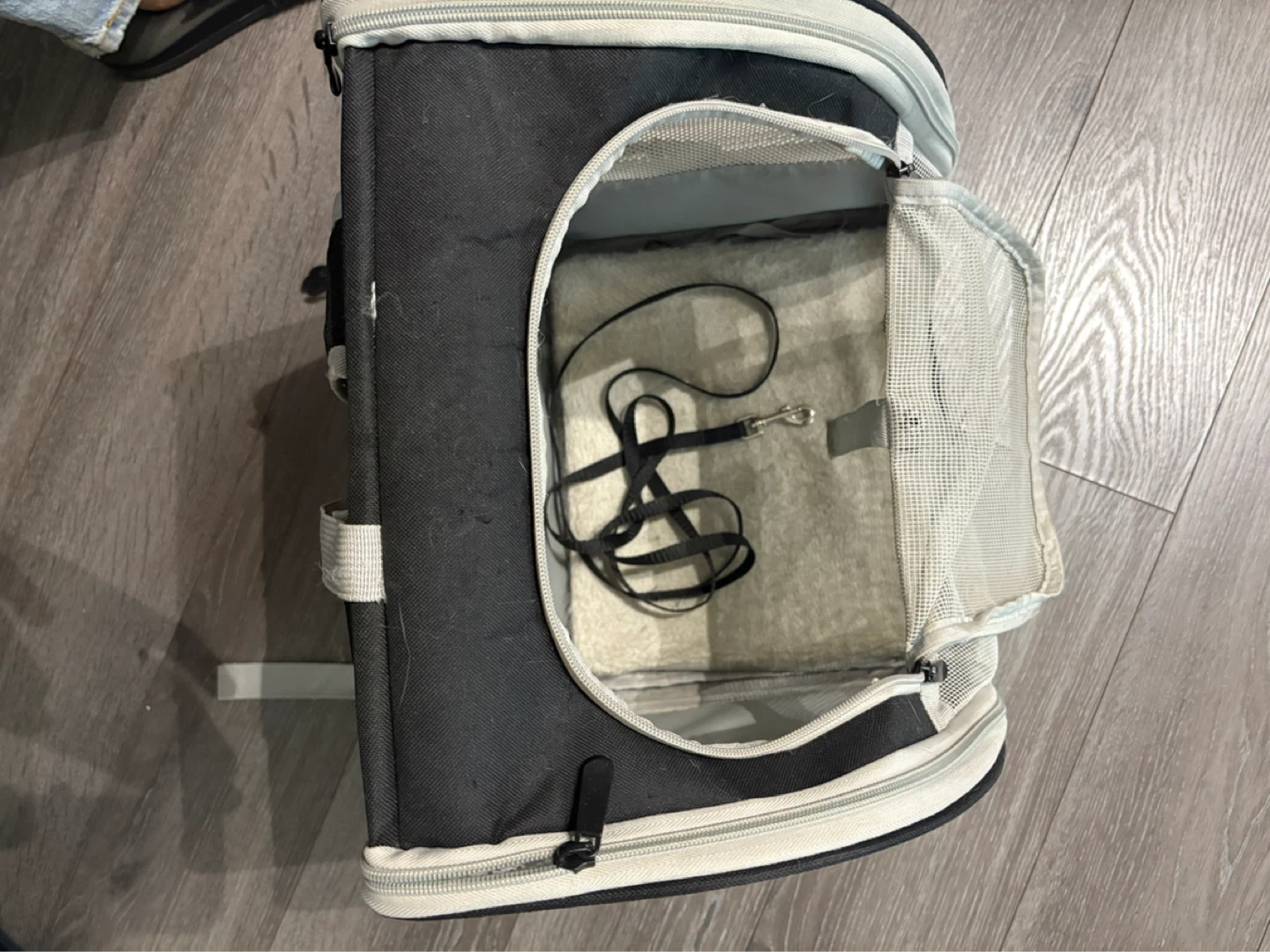 Black and Grey Pet Carrier Backpack - Cats or dogs - photo 3