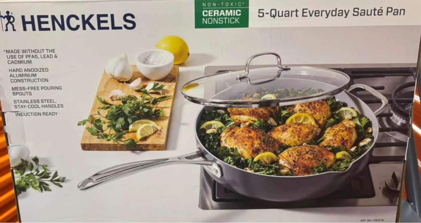 Henckels 5-Quart Everyday Ceramic Nonstick Sauté Pan