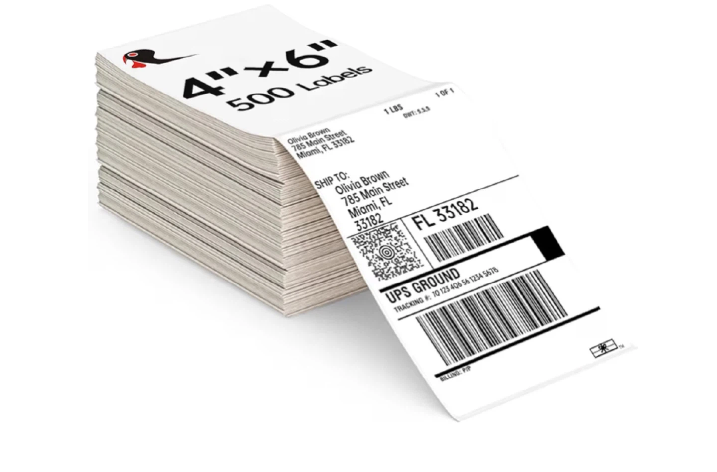 4" x 6" Shipping Labels - 500 Count