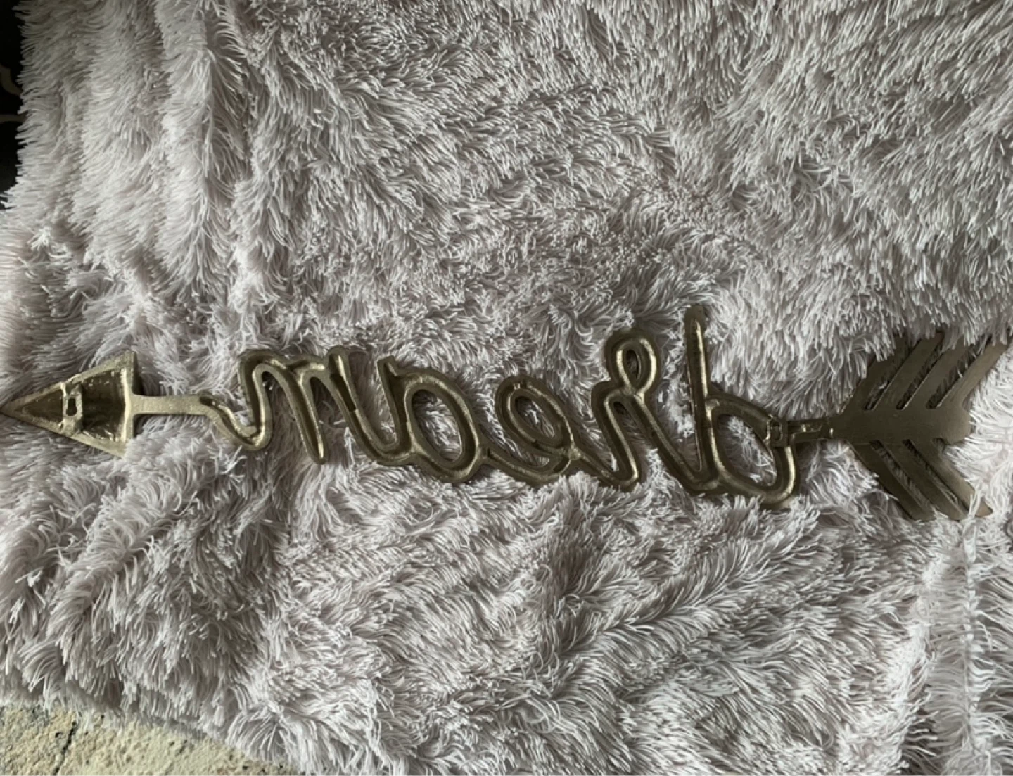 “DREAM” Silver Metal Wall Decor - photo 3