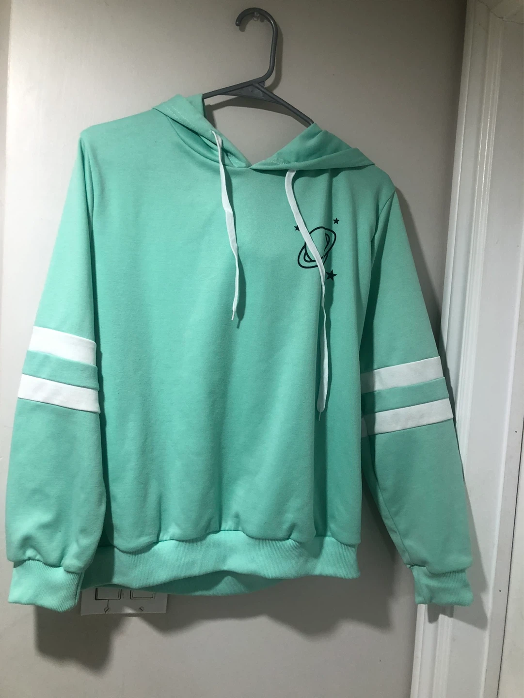 Mint Green Hoodie with Planet Graphic - XL - photo 2