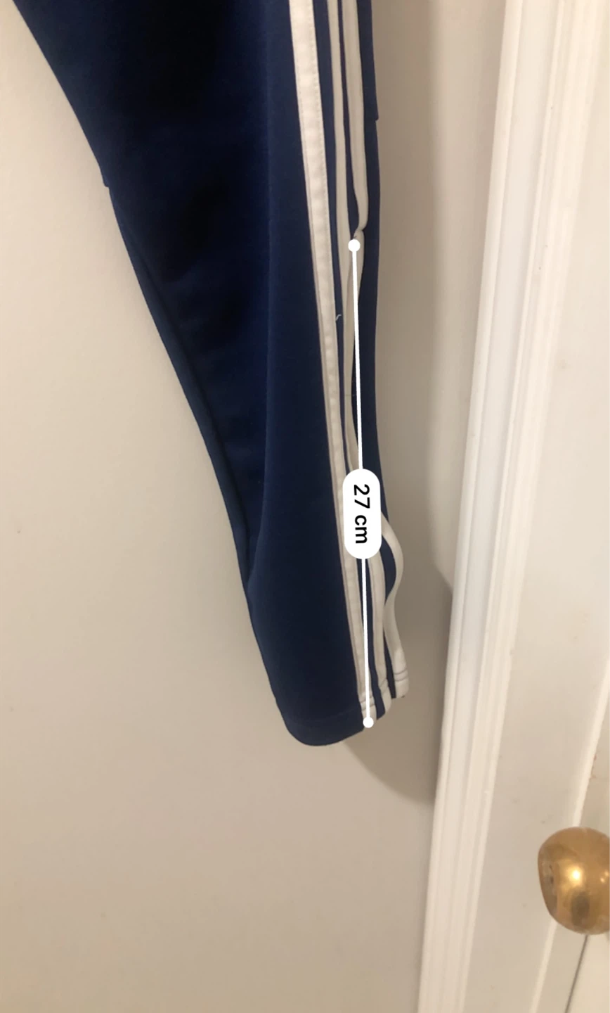 Adidas Track Pants Navy Blue White Stripes - photo 3