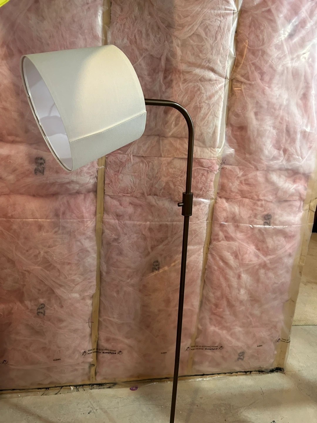 M Floor Lamp with Fabric Shade