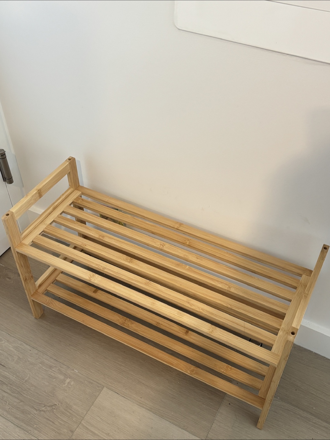 2-Tier Bamboo Shoe Rack Shelf
