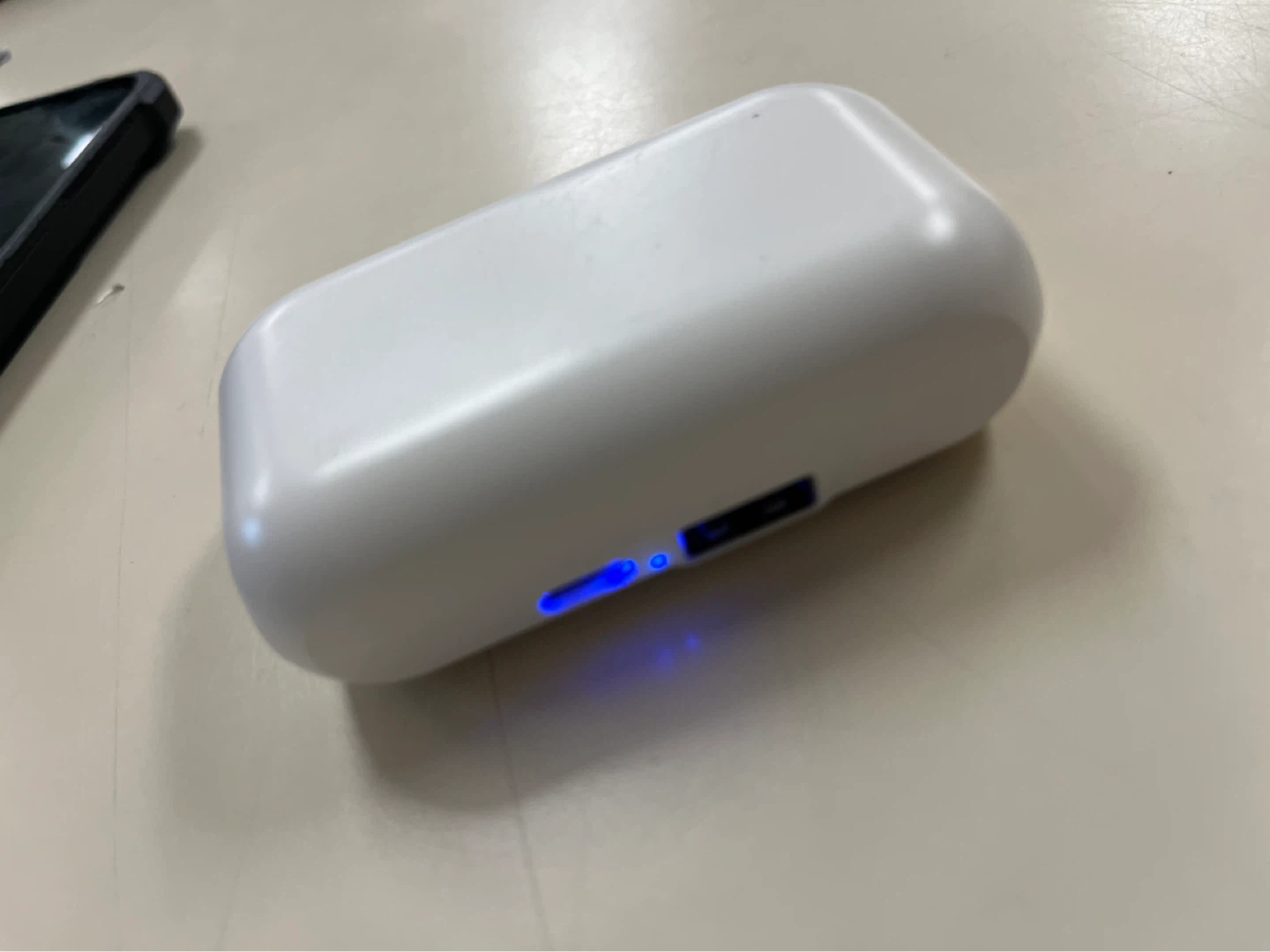 White Wireless Earbuds with Charging Case