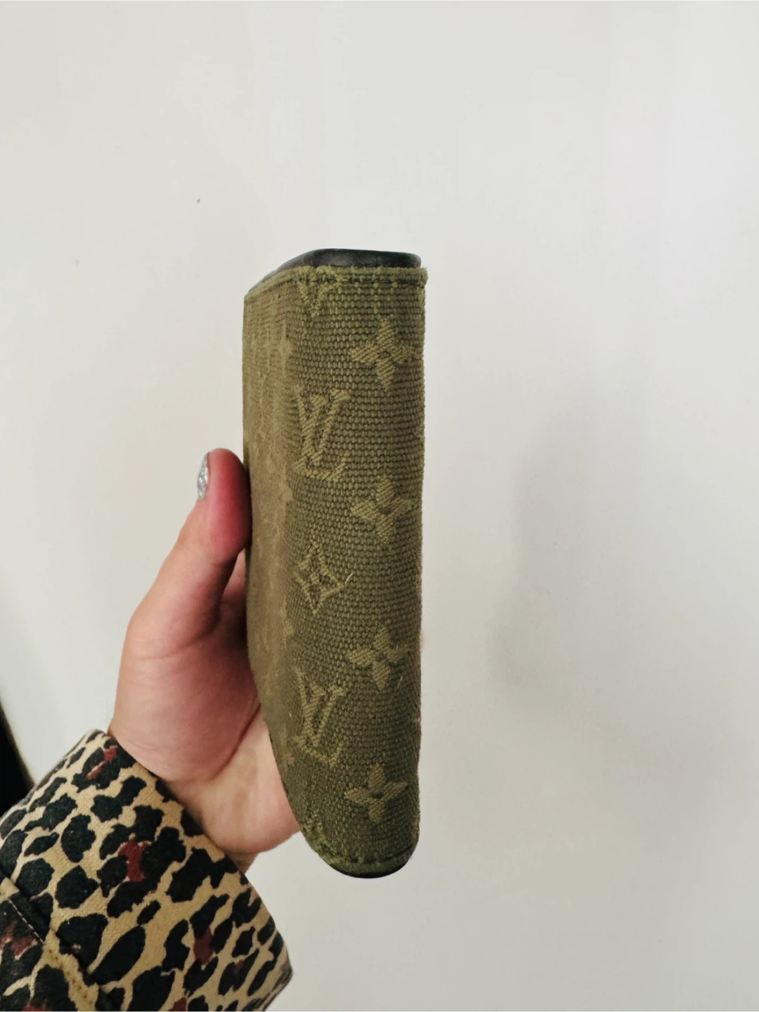LV Monogram Mini Lin Canvas Compact Wallet - photo 3
