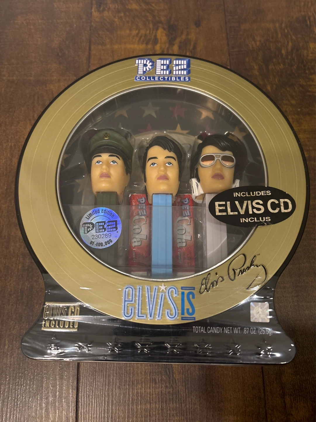 PEZ Elvis Presley Collectibles with Elvis CD