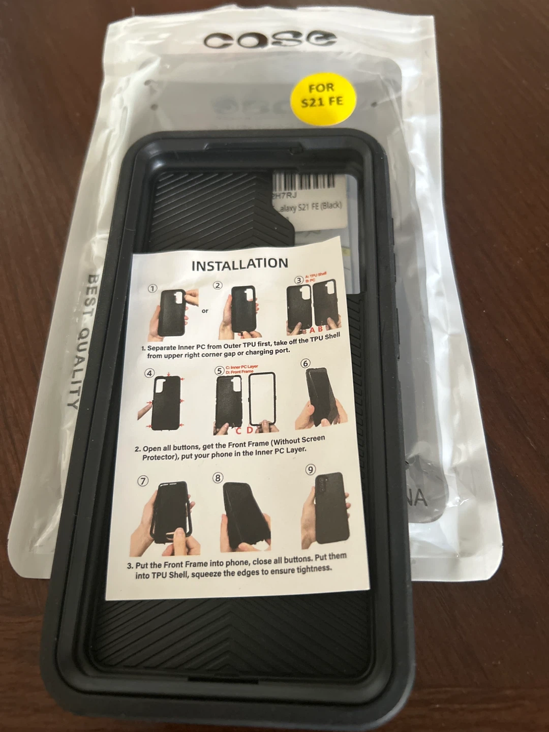 Case for Samsung Galaxy S21 FE (Black)