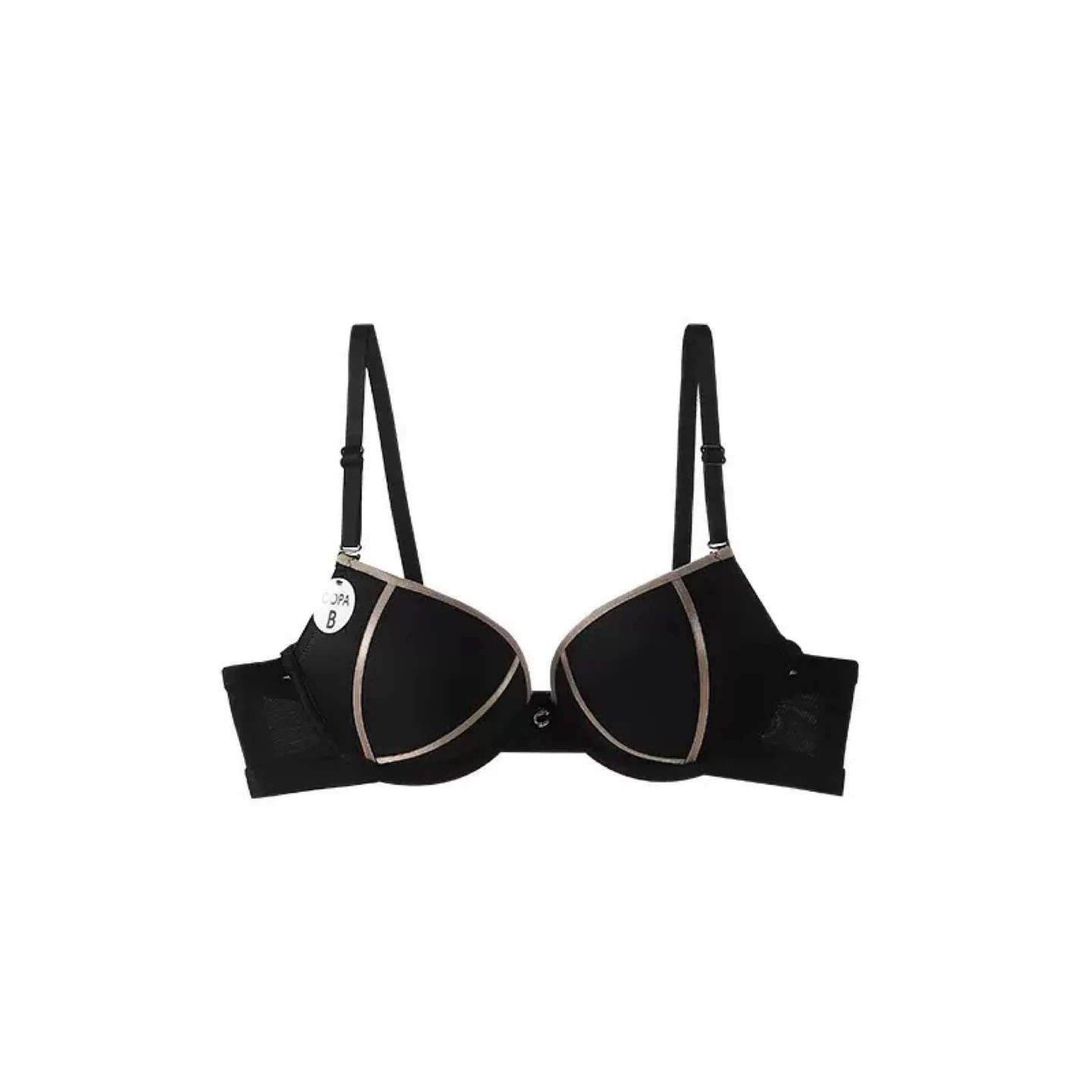 Black push-up bra with adjustable straps - photo 5