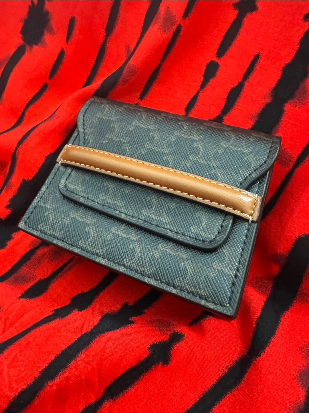 Celine Triomphe Canvas Business Card Holder Tan - photo 3