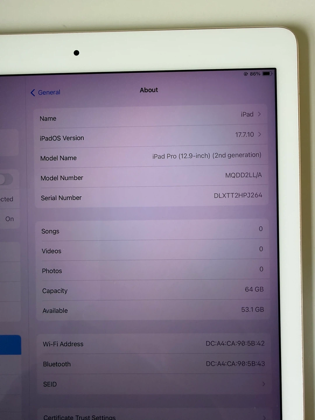 Apple iPad Pro 12.9-inch (2nd Gen) 64GB - Gold - photo 3
