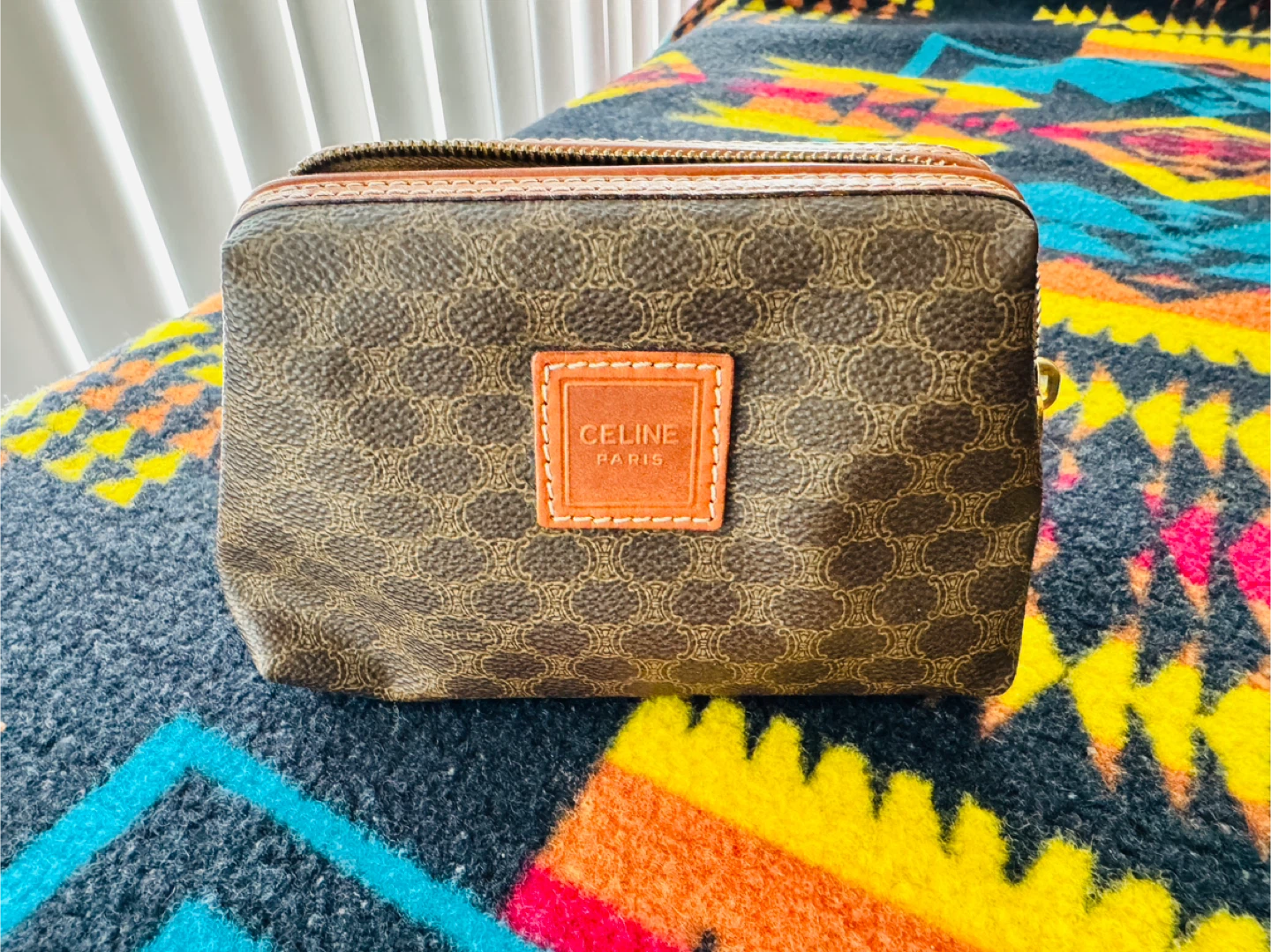 Celine Macadam SMALL Coated Canvas Clutch - photo 3