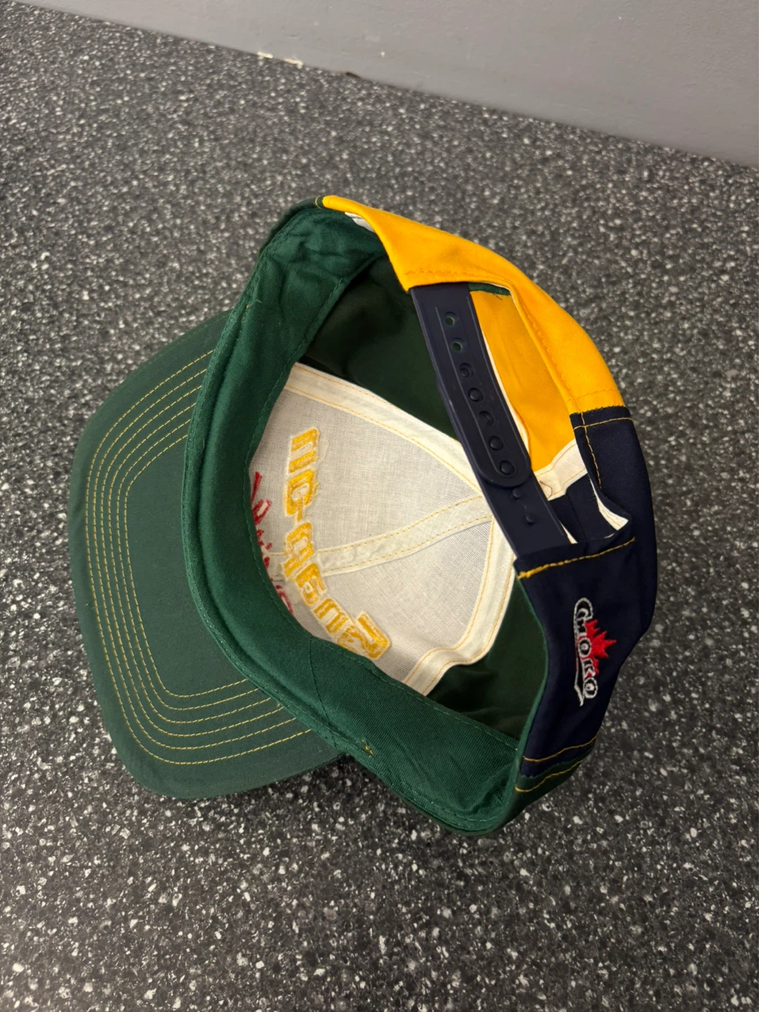 Vintage 90s Snap-On Racing snapback hat nascar color block - photo 3