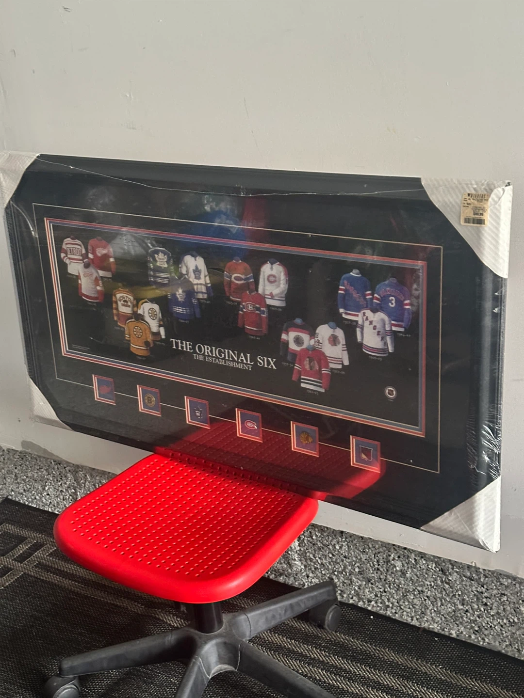 The Original Six Hockey Jerseys Framed Art - photo 3