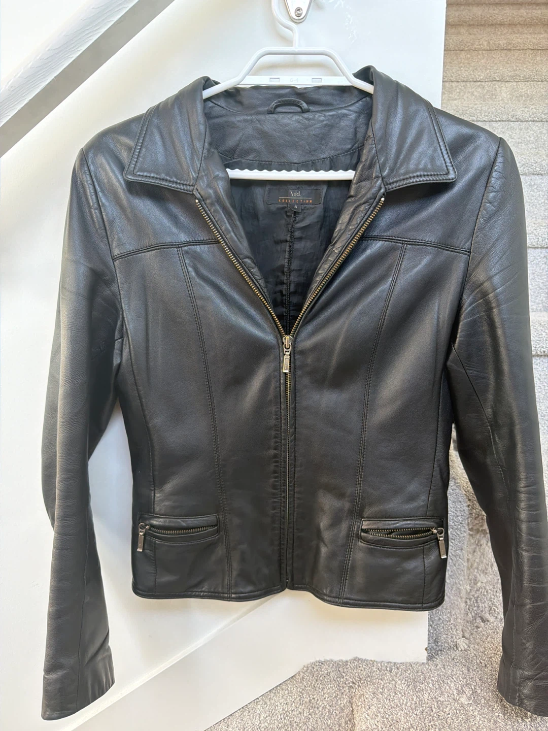 $40 Black Leather Jacket