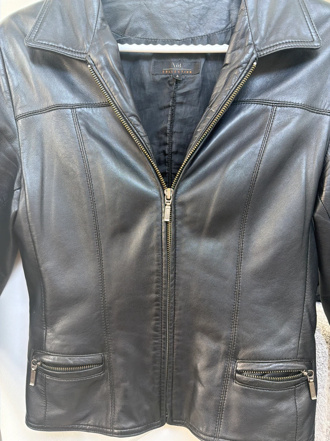 $40 Black Leather Jacket - photo 2
