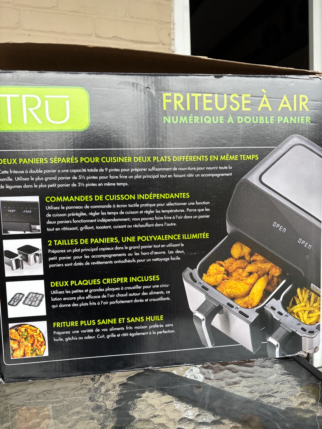 FRITEUSE À AIR TRU Numérique à Double Panier - photo 2