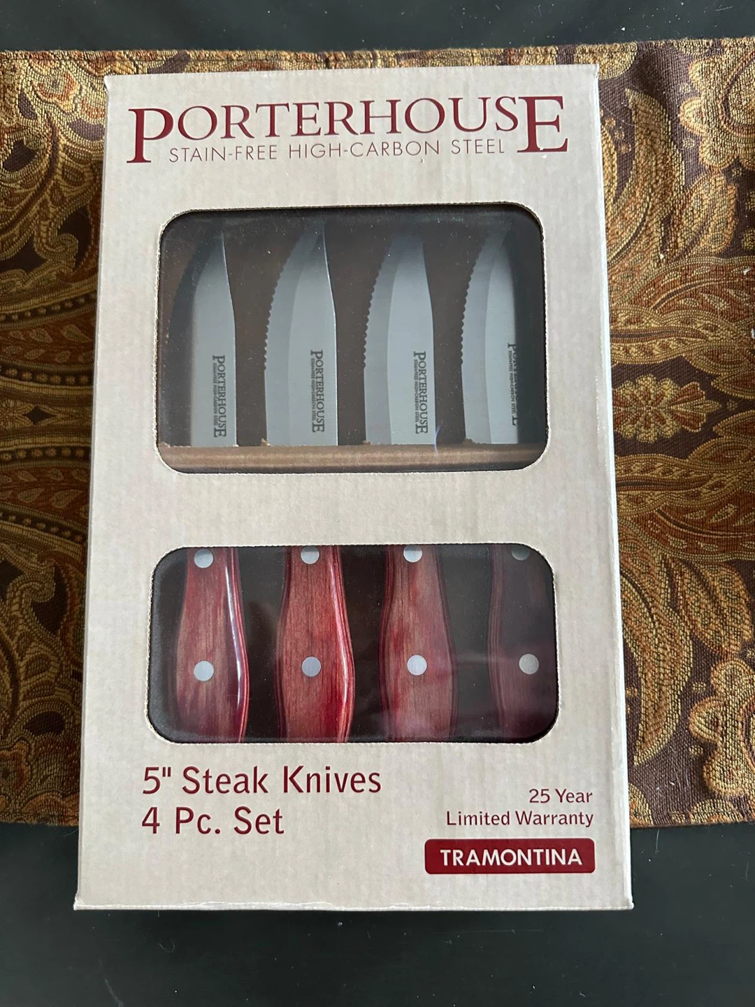 Tramontina Porterhouse 5" Steak Knives 4 Pc. Set