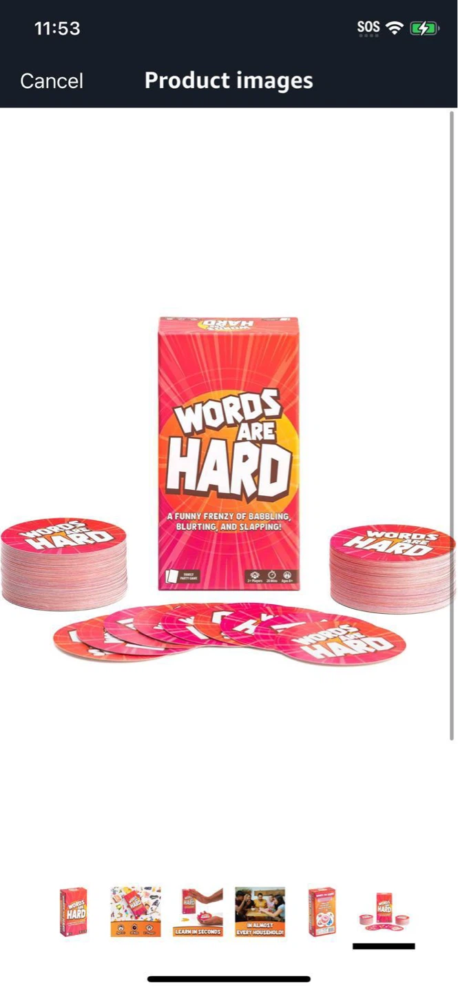 New-Words Are Hard Family Party Game