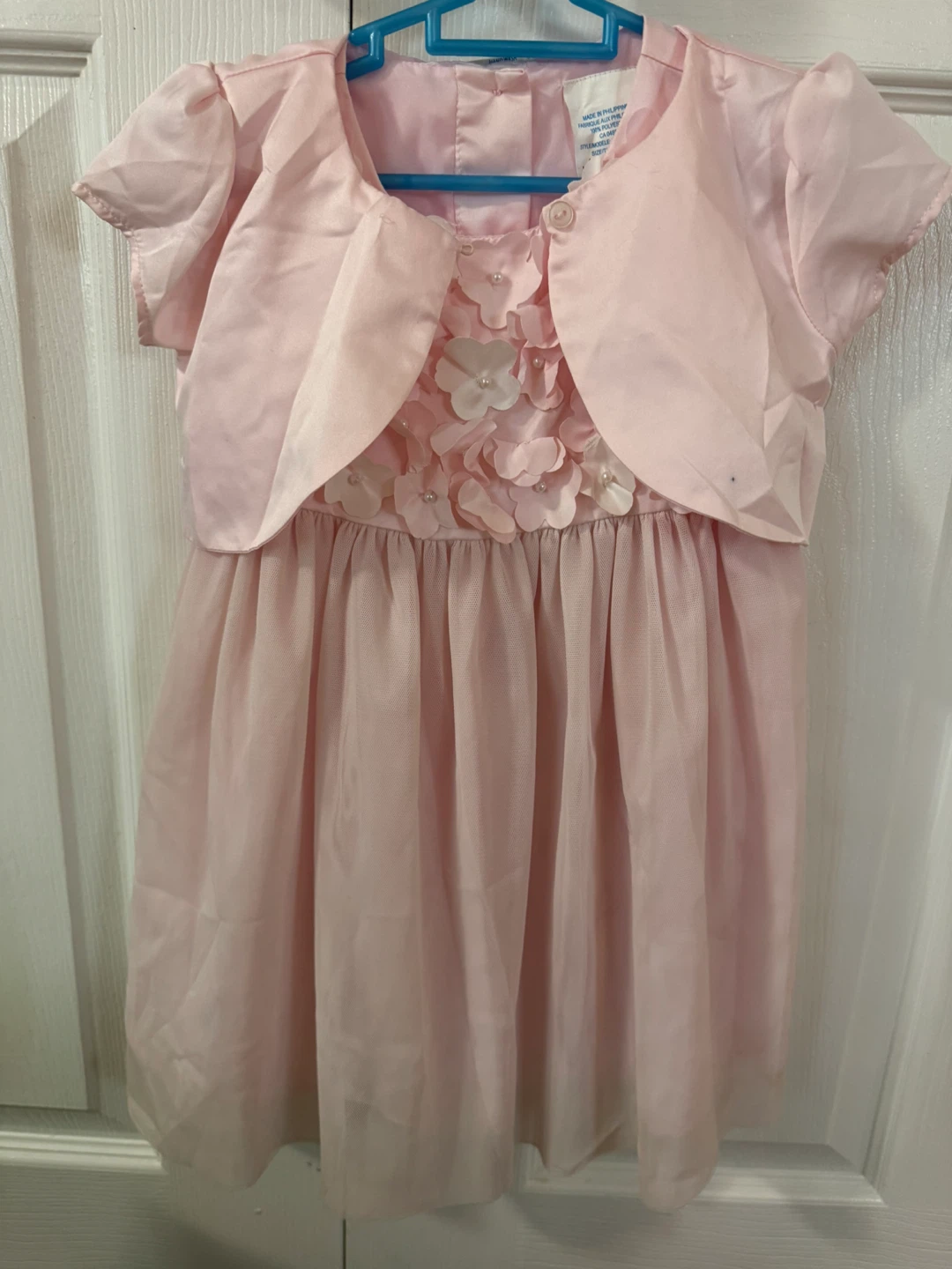 Pink Flower Dress with Bolero - Size 2T