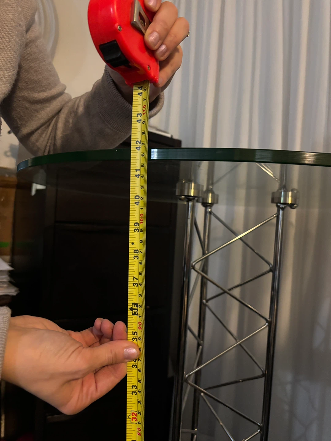 Round Glass Top Bar Table - photo 4