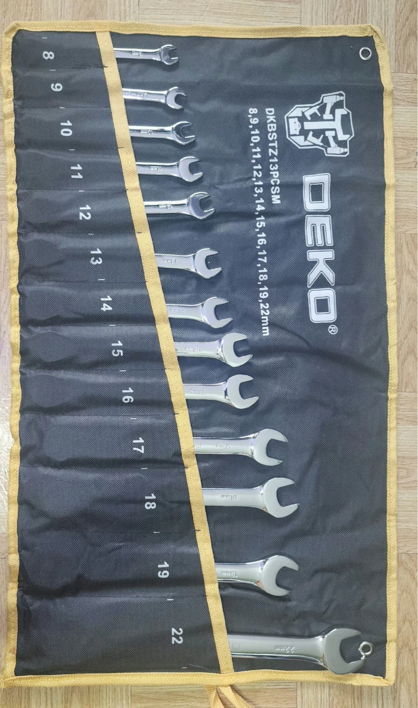 DEKO 13-Piece Metric Ratcheting Wrench Set (8mm-22mm) - photo 2
